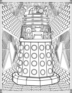 Doctor Who Coloring Pages Dalek