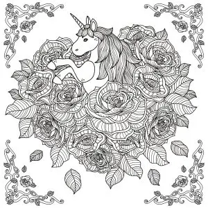 Pages adults unicorn mandala by kchung