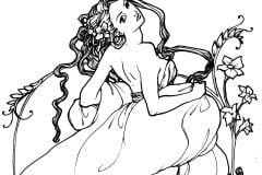 Printable Vintage coloring sheets for adults