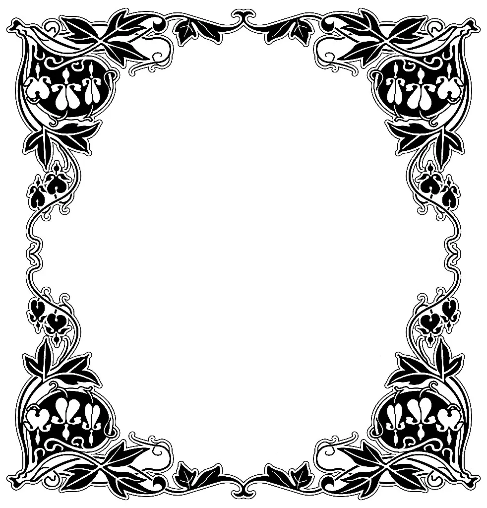 Cadre vintage (Printable Coloring Page for adults)