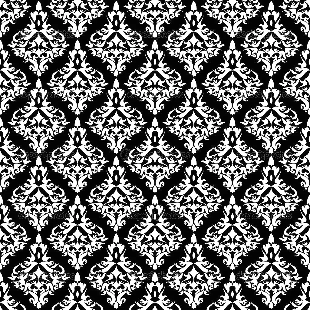 Elegant baroque pattern (Printable Vintage Coloring Page for adults)