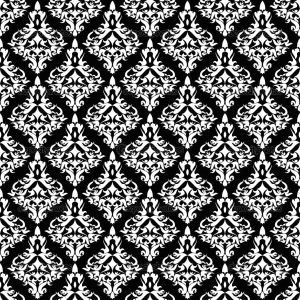 Elegant baroque pattern (Vintage Coloring Page)