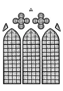 Stained glass chapelle chateau yverdon les bains france version 2