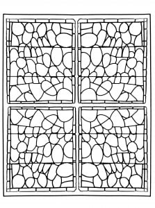 Stained Glass Window From The Chapel Of Prieuré De Bethleem In Nîmes, France  Version 3 