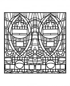 coloring-adult-stained-glass-de-l-apparition-bleue-edegem-square-version