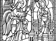 Printable Stained Glass coloring sheets for adults