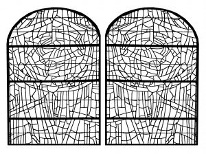 Stained glass from a Church in France   version 2