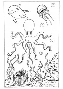 Octopus and Treasures of the Seabed