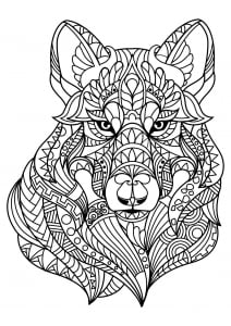 Coloring Books For Teens: Wolves & More: Advanced Animal Coloring Pages for Teenagers, Tweens, Older Kids, Boys & Girls, Zendoodle Animals, Wolves, Lions, Tigers & More, Creative Art Pages, Art Therapy & Meditation Practice for Stress Relief & Relaxation [Book]