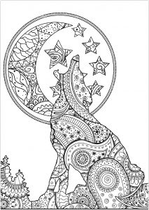 6600 Coloring Book Pages Of Wolves For Free