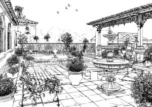 Parisian winter garden Parisian winter garden