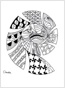 Zentangle simple by claudia 1
