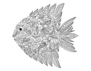 Zentangle fish by artnataliia