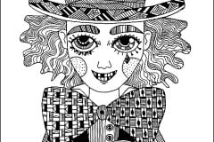 Printable Zentangle coloring sheets for adults