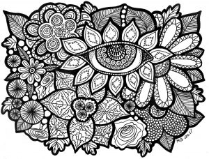 Coloring eye of the garden hgcreations