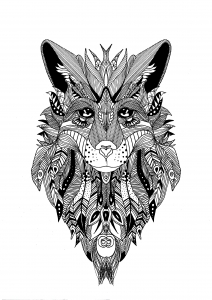 coloring-page-zentangle-wolf-krissy