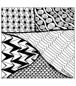 "Illusion", original coloring page