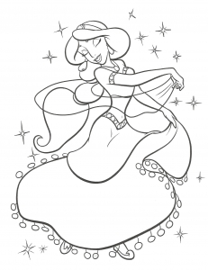 Jasmine Avec Une Jolie Robe