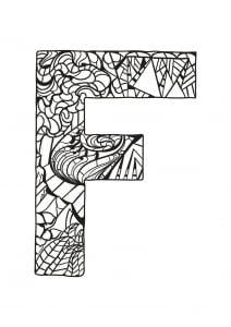 Alphabet Lettre F