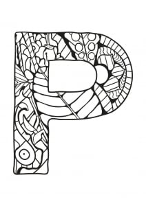 Alphabet Lettre P