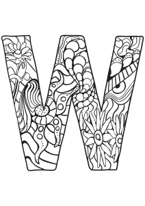 Alphabet Lettre W