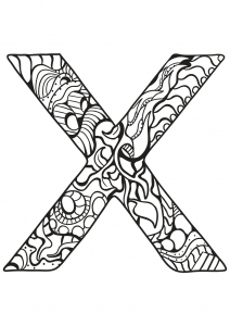 Alphabet Lettre X