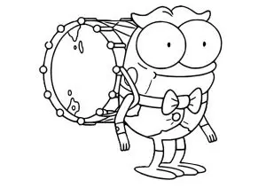 Hop pop plantar le musicien