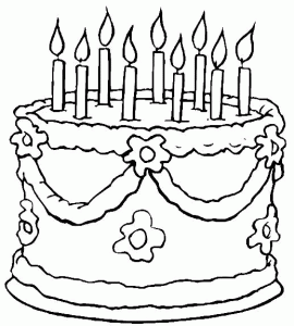 Coloriage De Anniversaire à Imprimer Pour Enfants