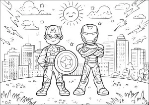 Captain America et Iron Man
