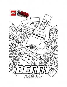 Coloriage de La Grande aventure Lego à colorier pour enfants