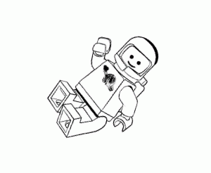 Coloriage lego film benny