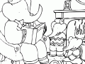Dessin De Babar Gratuit à Imprimer Et Colorier