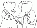 Coloriage De Babar à Imprimer