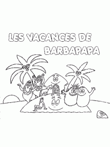 Coloriage Barbapapas à imprimer pour enfants