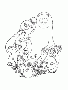 Coloriage Barbapapas à colorier pour enfants