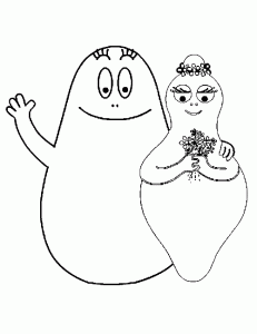 Coloriage Barbapapas à Télécharger