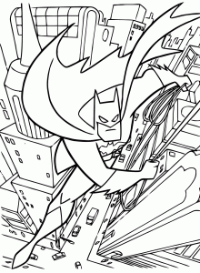 Coloriage De Batman à Imprimer Pour Enfants