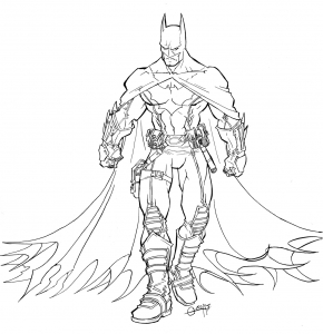 Coloriage de Batman à imprimer gratuitement