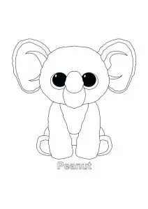 Petit éléphant Beanie Boo