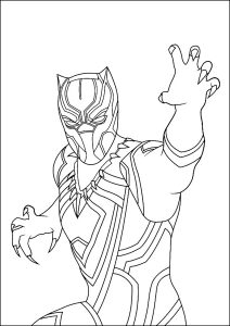 Coloriage black panther 00892