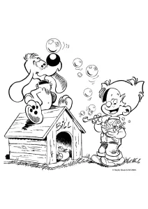Coloriage de boulle et bill à télécharger