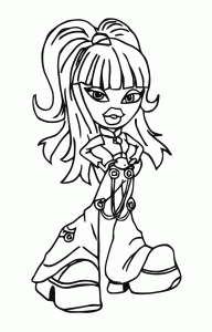 Coloriage de Bratz pour enfants