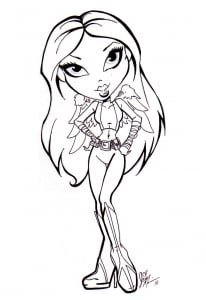 Coloriage de Bratz pour enfants