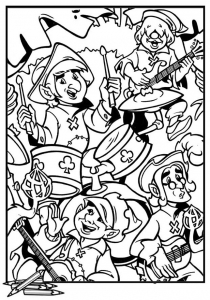 Coloriage De Carnaval à Imprimer