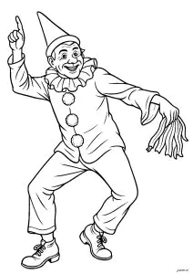 Clowns traditionnel de carnaval
