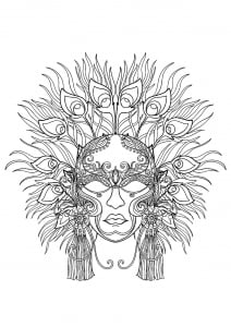Superbe Masque Du Carnaval De Venise