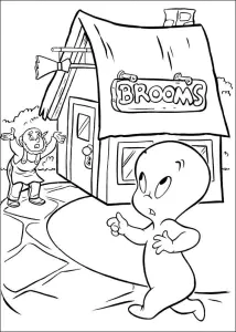 Casper Devant Une Maison