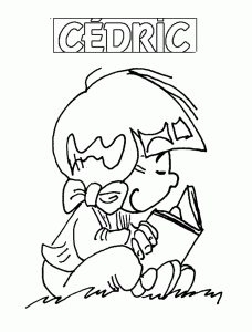 Coloriage De Cédric Pour Enfants