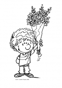 Bouquet De Fleurs Coloriages Pour Enfants