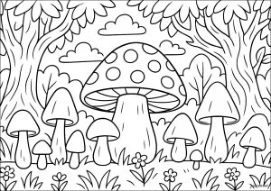 La Clairière aux Champignons Magiques